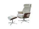 RELAXSESSELSET TOSAR Cremeweiß Velvet