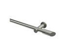 GARDINENSTANGE Platon Verano 280 cm (geteilt in 2 x 140 cm), 1-läufig (ohne Ringe), 20 mm Ø Edelstahl-Optik
