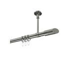 GARDINENSTANGE Sonette Verano 320 cm (geteilt in 2 x 160 cm), 1-läufig, 20 mm Ø Edelstahl-Optik