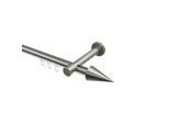 GARDINENSTANGE INNENLAUF Prestige Savio 180 cm, 1-läufig, 20 mm Ø Edelstahl-Optik