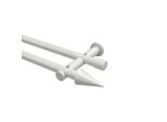 GARDINENSTANGE Platon Savio 160 cm, 2-läufig (ohne Ringe), 20 mm Ø Weiß