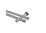 GARDINENSTANGE Prestige Santo 160 cm, 2-läufig (ohne Ringe), 20 mm Ø Chrom