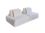 MODULSOFA WIOLO SOFT 2 MODULE 2 KISSEN Cremeweiß Cord