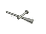 GARDINENSTANGE INNENLAUF Prestige Tanara 120 cm, 1-läufig, 20 mm Ø Edelstahl-Optik