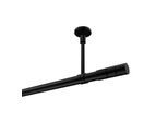 GARDINENSTANGE Sonette Elanto 140 cm, 1-läufig, 20 mm Ø Schwarz