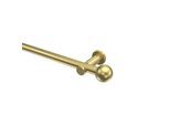 GARDINENSTANGE Platon Luino 140 cm, 1-läufig (ohne Ringe), 20 mm Ø Messing-Optik
