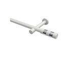 GARDINENSTANGE Prestige Mavell 320 cm (geteilt in 2 x 160 cm), 1-läufig (ohne Ringe), 20 mm Ø Weiß