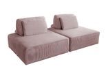 MODULSOFA WIOLO SOFT 2 MODULE 2 KISSEN Pink Cord