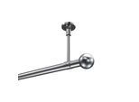 GARDINENSTANGE Sonette Luino 180 cm, 1-läufig, 20 mm Ø Chrom
