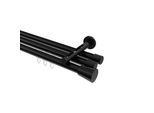 GARDINENSTANGE INNENLAUF Siteno Sitra 180 cm, 3-läufig, 20 mm Ø Schwarz