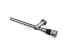GARDINENSTANGE INNENLAUF Platon Tanara 240 cm (geteilt in 2 x 120 cm), 1-läufig, 20 mm Ø Chrom