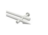 GARDINENSTANGE Prestige Savio 320 cm (geteilt in 2 x 160 cm), 2-läufig (ohne Ringe), 20 mm Ø Weiß