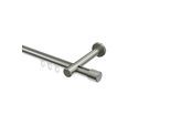 GARDINENSTANGE INNENLAUF Prestige Santo 180 cm, 1-läufig, 20 mm Ø Edelstahl-Optik