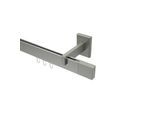 GARDINENSTANGE INNENLAUF Smartline Lox 140 cm, 1-läufig, 14x35 mm Edelstahl-Optik