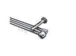 GARDINENSTANGE INNENLAUF Siteno Luino 140 cm, 2-läufig, 20 mm Ø Chrom