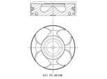 MAHLE Kolben 011pi00108000 für Opel Fiat