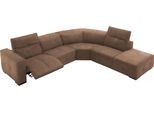 Ecksofa EGOITALIANO "Sauvanne, Designsofa der Extraklasse, elegant und bequem, L-Form", weiß (paper), B:300cm H:100cm T:274cm, Leder »BULL« (echtes Rindsleder). Geschliffenes, pigmentiertes und behandeltes Rindsleder mit einer Dicke von 1, 3-1, 5 mm. Dieses Leder zeigt eine ziemlich weiche Hand mit einem halb undurchsichtigen Aussehen. Es handelt sich um ein geschütztes Leder. Eine leichte Decksch