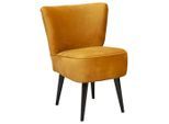 Mid.you , Goldfarben , Textil, Holzwerkstoff , Uni , 65x89x70 cm ,