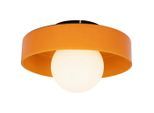 Collett's Monde Deckenleuchte, Orange, Metall, Glas, Uni,Uni, rund,rund, 13 cm, RoHS, CE, Lampen & Leuchten, Innenbeleuchtung, Deckenleuchten