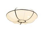 Collett's Monde Hängeleuchte, Schwarz, Beige, Metall, Textil, 24 cm, RoHS, CE, Textilschirm, Lampen & Leuchten, Innenbeleuchtung, Hängelampen, Pendelleuchten