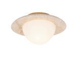 Collett's Monde Deckenleuchte, Weiß, Beige, Metall, Glas, Stein, Kreise,Kreise, rund,rund, 10 cm, RoHS, CE, Lampen & Leuchten, Innenbeleuchtung, Deckenleuchten