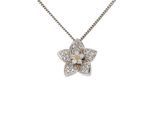 Kettenanhänger FIRETTI "Schmuck Geschenk Gold 585 Halsschmuck Anhänger für Halskette Blume", rosa (rotgoldfarben, weißgoldfarben, weiß, wweiß), Schmuckanhänger, Damen, 0,17 P2 = erkennbare Einschlüsse, Diamanten Roségold 585 Weißgold 585, 1 g, Diamanten, Roségold 585, Weißgold 585, Kettenanhänger, mit Brillanten