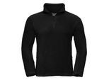 Russell Heren 1/4 Ritssluiting Outdoor Fleece Top (Zwart)