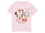 Disney Meisjes Cherry Pie Minnie Mouse & Daisy Katoenen T-Shirt (Baby Roze)