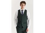 Heren Groen Pak Vest Prince of Wales Formeel Vest