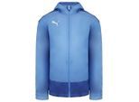 Puma GOAL Lange Mouw ZipUp Lichtblauw Heren Regenjas met Capuchon 656559 18