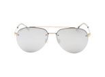 Hugo Boss zilveren lens gouden zonnebril