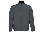 SOLS Heren Falcon Gerecycleerd Soft Shell Jasje (Houtskool)