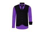 Shirt with vest and tie set of 3