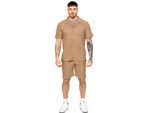 Enzo | Herren Strukturierte Hemden & Shorts Set