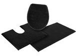 Badematte OTTO HOME "Vanessa, Badvorleger, Badezimmer Teppich" Gr. 11, schwarz, H:10mm, Polyester, Badematten, Badematte, Badteppich, weiche Haptik, unifarben