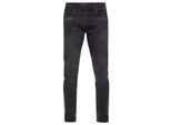 Anthrazit Used Jeans Hose "MELVIN" Slim Fit Cotton-Stretch