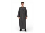 Heren Eid Grijze Marokkaanse Jubba Robe Djellaba Ramadan Eid Thobe - HM11