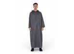 Heren Eid Grijze Marokkaanse Jubba Robe Ramadan Eid Thobe met capuchon - HM12