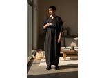 Heren zwarte Ramadan Marokkaanse Gandoura Thobe Robe Djellaba Eid Jubba LFS-TT-006