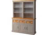 Buffet OTTO HOME "Selma", grau (grau, gebeitz), Schränke, Buffet, Breite 145 cm