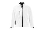 SOLS Heren Relax Soft Shell Jacket (ademend, winddicht en waterbestendig) (Wit)