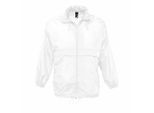 SOLS Unisex Surf Windbreaker Lichtgewicht Jasje (Wit)