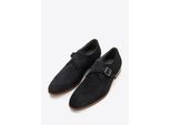 Wittchen Herren-Monk-Schuhe aus dunkelgrauem Wildleder