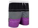 Zwemshort voor Heren met Patroonstrepen Paars