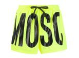 Moschino merkprintlogo markeerstift gele korte zwemshort