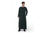 Heren Eid Groene Marokkaanse Thobe Robe Djellaba Ramadan Eid Jubba- HM10