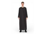 Heren Ramadan Eid Houtskool Zwart Marokkaanse Jubba Robe Djellaba Thobe - TT-008