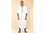 Witte Marokkaanse Thobe Djellaba Jubba Robe Eid voor heren