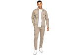 Enzo | Heren Cargo Tracksuit Set - Beige