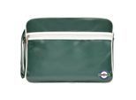 Lambretta Unisex Retro Tas voor Volwassenen (Donkergroen/wit)